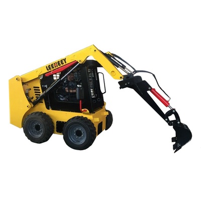 toy excavator with attachments